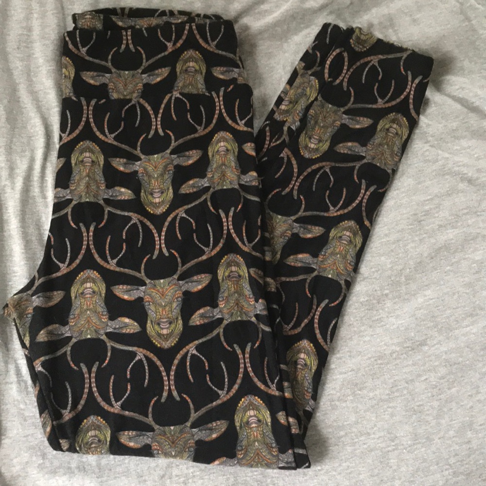 UNICORN PRINT!! Lularoe TC Mosaic Deer Leggings